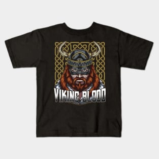 Vikings - Norse Viking Blood Nordic Medieval Warrior Kids T-Shirt